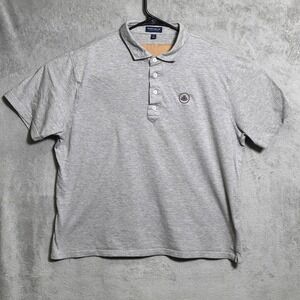 Peter Millar Polo Shirt Mens XL Heather Gray Crown Crafted Cotton Silk Casual